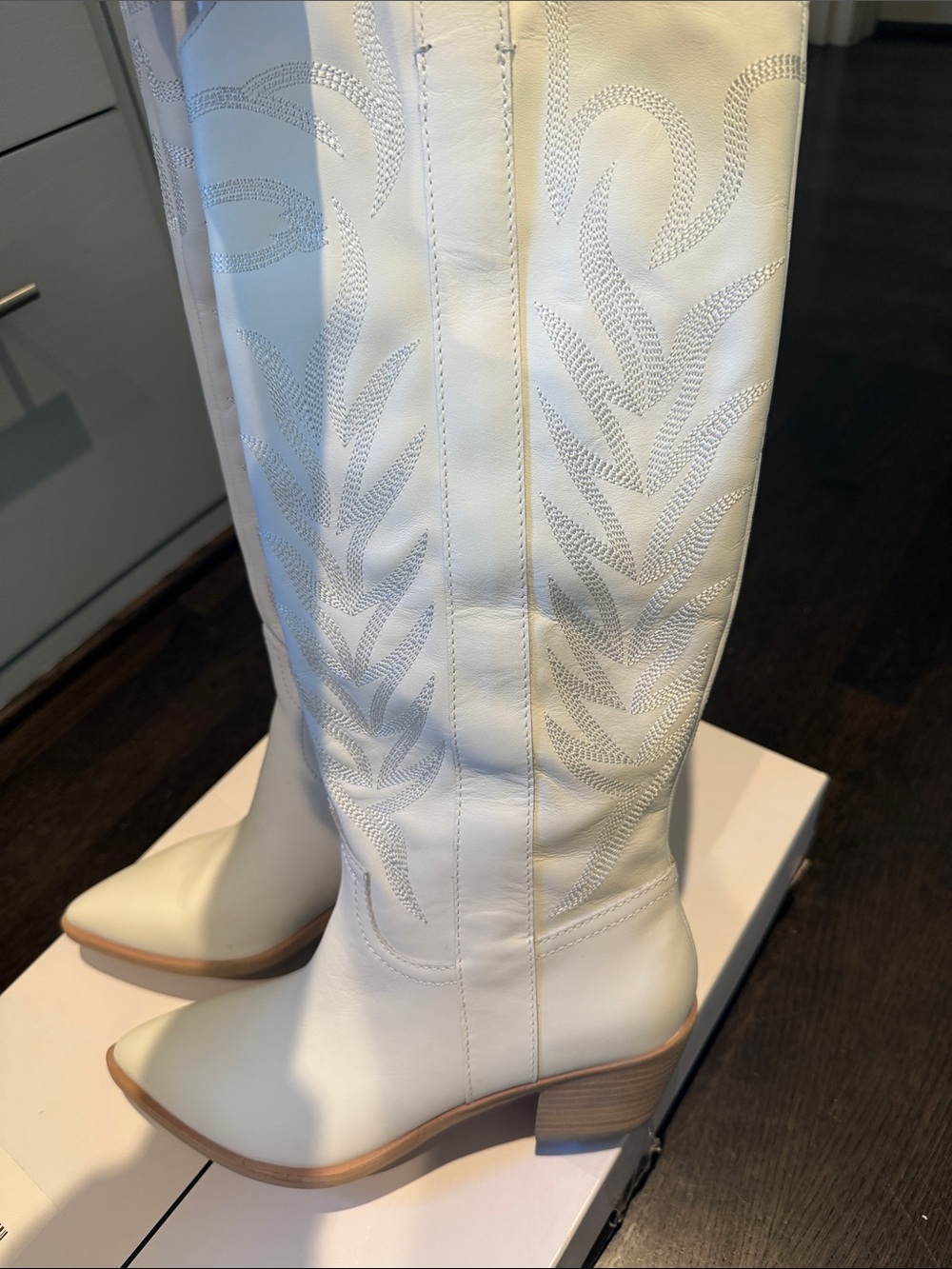 Dolce Vita Cream Soleil Western Block Heel Boot - Picture 4 of 7